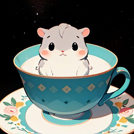 杯中的仓鼠（莫名成了可汗）hamster in cup image by Thxx