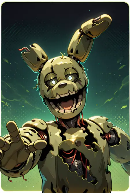 Springtrap FNAF / Five Nights at Freddy's    illust + 1.5