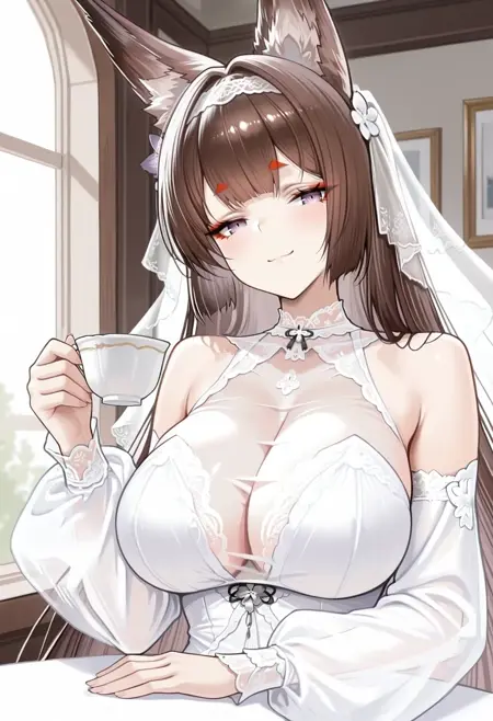 Amagi - Wedding / 天城婚纱 / 天城 - ウェディングドレス (Azur Lane / アズールレーン/ 碧蓝航线 )- IllustriousXL