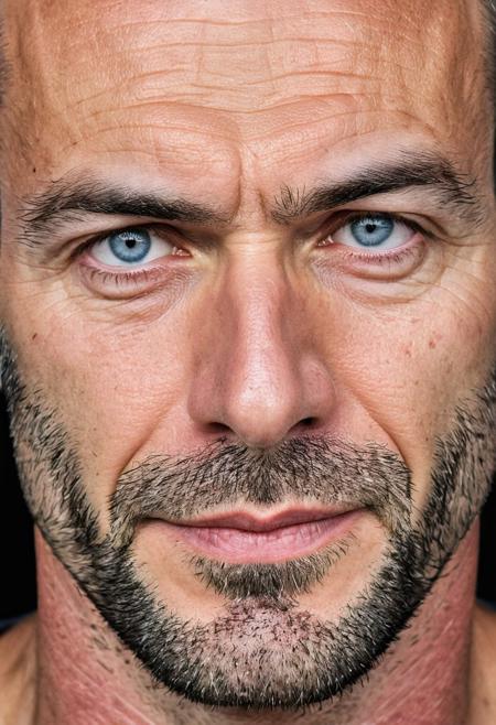 man, male, face shot, 42 years old, looking at viewer, handsome, beautiful, attractive, eyebrow's ring piercing