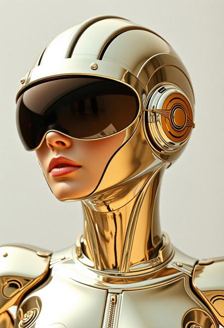 Avant-garde , 1970s futurism, chrome and gold