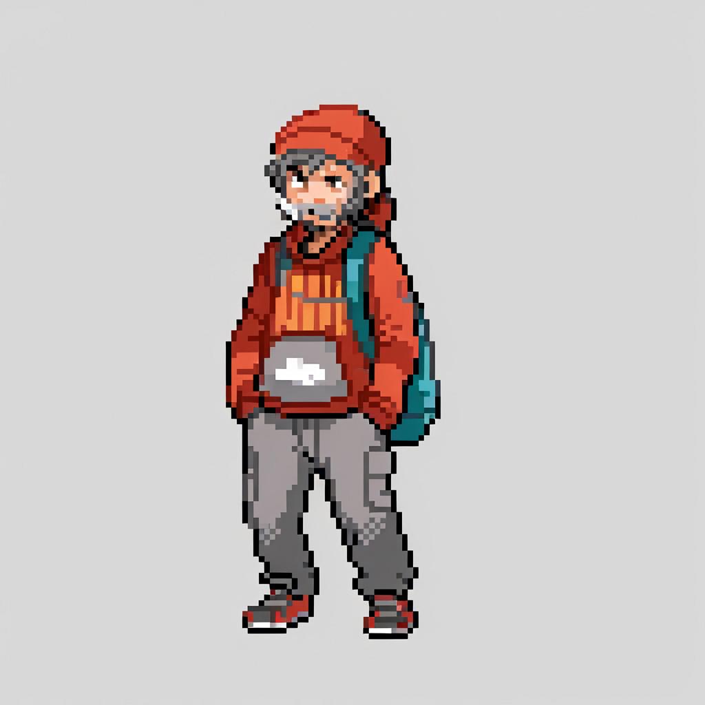 homeless guy <lora:pk_trainer_xl_v1-1:1> simple background