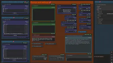 Wan 2.2 4-stage workflow for ComfyUI
