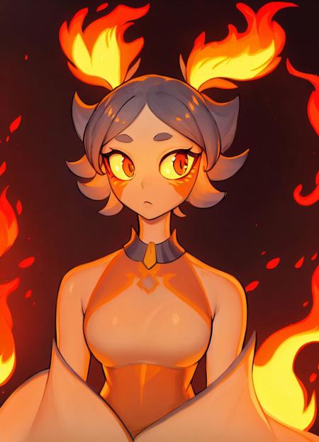 masterpiece,
matilda_fiship_new,<lora:matilda_fiship-43:1>,
1girl, solo, personification, fire, fire girl, monster girl, short hair, elemental \(creature\),