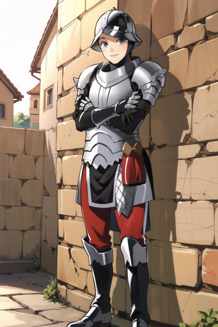 gatekeeper helmet, full armor, gauntlets, armored boots
