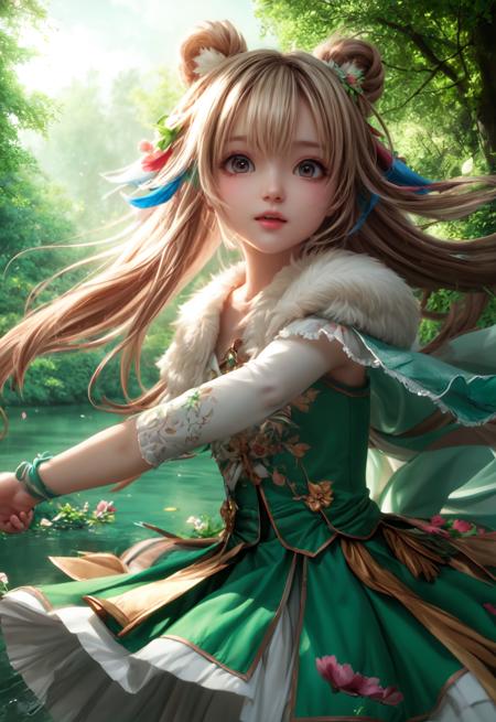 girl in a forest with floating flowers, river, puffy, puffy cheeks, cute,
vibrant colors, colorful art style, 
soft lighting, soft shadows, detailed textures, dynamic lighting,  
nice hands, perfect hands, 
<lyco:GoodHands-beta2:1.0> 
<lora:add_detail:1>