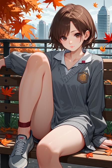 T8Asuka, 1girl, brown hair, brown eyes