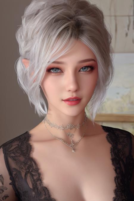 white hair elf white hair elf v1