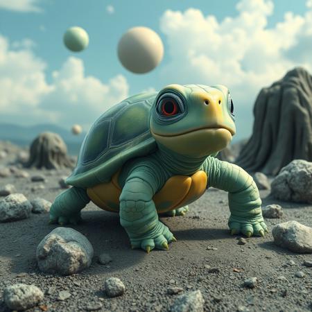 surreal squirtle