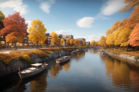 real,(realistic), photo realistic, architecture photography, highly detailed, (masterpiece),(high quality), best quality, super detailed, full detail, 4k ,8k,
archjerd,building,landscape,river,autumn<lora:archjerde_v3:0.6>