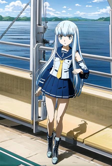 <lora:Iona_Aoki:0.9>,masterpiece, detailed,  best quality, 1girl, absurdres, highres, best quality,standing on the deck of a ship, ((intricate details)), hdr, ((intricate details, hyperdetailed)), (dark shot:1.17), epic realistic, faded, ((neutral colors)), art, (hdr:1.5), (muted colors:1.2), hyperdetailed, (artstation:1.5), cinematic, warm lights, dramatic light, (intricate details:1.1), complex background, (rutkowski:0.8), (teal and orange:0.4), (illustration), (anime), cartoon, detailed