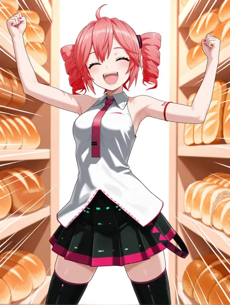 【Illustrious】Lat式改変重音テト 【MMD】 (Lat-type-Kasane-Teto)