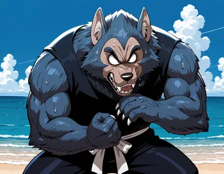 Man wolf - Dragon Ball ( Illustrious )