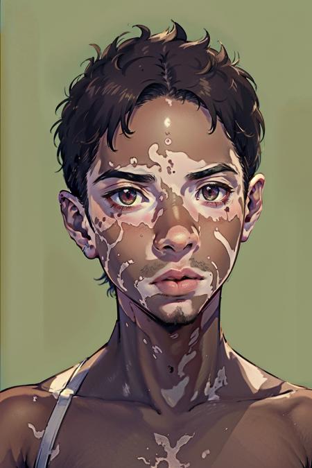vitiligo, vitiligo skin, painted skin