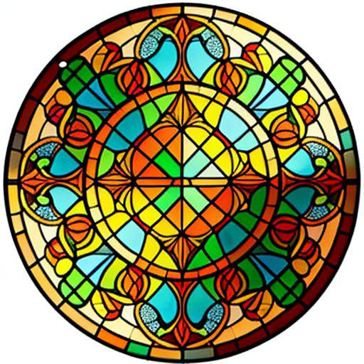 Stained glass circle image by simpledit