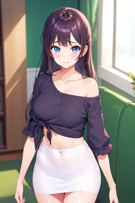 one-side off shoulder shirt