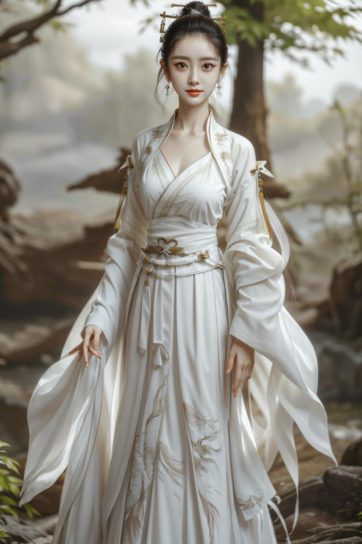 white hanfu - v1.0 | Stable Diffusion LoRA | Civitai