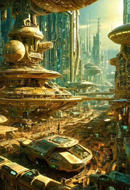 (An imaginary picture of the reappearance of future civilization:1.6),great lighting, OverallDetail, junkworld, BadDream, FastNegativeV2, elven architecture,  2077_Style,
(future civilization, future street, future buildings, future vehicle:1.6),
(circuit board:1.5)
(lots modern design housing on the spacecraft, masterpiece:1.5), future_urban, future_skyline,
(large file, super realistic, 4k, 8K, 16k, FHD, HD, VFX , perfect, photograpy, construction sales photograpy, Interior design, super high resolution, cinematic photography:1.2),   
(extra long shot, wide-angle lens, POV, DOF:1.1), 
(creeping fogs, dust shining in the light:1.4),
(amazing, mystery, Spectacular, Luxurious, elegance, perfect design, harmonious color:1.1),
(nion light, tron, Signboard light box | Advertising screen | TV wall | Neon advertising:1.4),
fashion design, Modern, Modernism, mystery, Spectacular, Luxurious, elegance, perfect design,
(industrial:**|mechanical:**|gritty:**|metallic:*|sci-fi:**|future:**|Organicism:**_style),
[Metal|Leather|Flash|Neon|Glass|Screen|carpaint_Detailed Texture: 0.7]
[[urban landscape:**|moon:**|nature landscape:**:|changeable cloud:**]:0.75],
[skyscraper:**|building:**|viaduct:**|future city:**|MRT:**|park:**|neon sign:**_urban landscape::0.85],
(blurred background:1.4),
[(background, more_details:0.3), (more_details:0.6), (more_details:0.8),
(more_details:1.2):0.65],