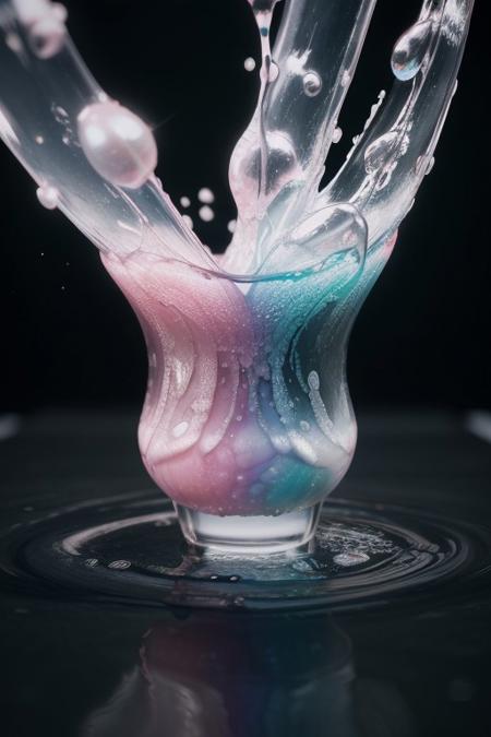 abstract neon, diamond, gorgeous, lazypos,aesthetic,extremely aesthetic,masterpiece,flowing,pool of liquid,overflowing,made of l1qu1dp34rl,metal,pearl,liquid pearl,pearlescent,pastel colors,rainbow,,no human, close up,macro photography,macro photo,liquid,filled,filled with liquid,liquid pouring from watch,oozing,<lora:liquidpearlXL_r1:1>,