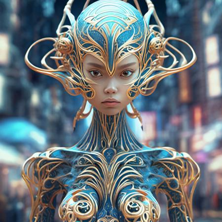 beautiful Chimerical extraterrestrial girl, insanely detailed and intricate, hypermaximalist, elegant, hyper realistic, super detailed , dynamic pose, photography, 8k,