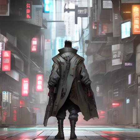 cyberpunk hacker character concept art, Stable Diffusion