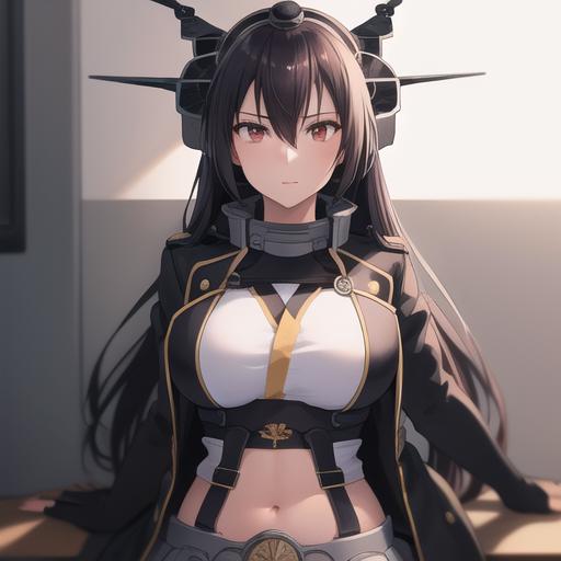 长门-舰队收藏（Nagato-Kantai Collection） image by King_Dong