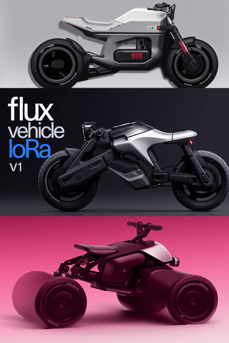 Flux concept vehicle 2d rendering lora FLUX概念载具渲染lora v1.0