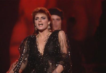 Eurovision performance of the Most Serene Republic of Venice in 1994.
The Eurovision Song Contest 1994 was the 39th edition of the Eurovision Song Contest, held on 30 April 1994 at the Point Theatre in Dublin, Ireland.
VHS recording, Serenìsima Repùblega de Venexia, if Venice still was an independent state, 1990's, Eurovision Song Contest, tacky, exhilarating, beautiful Italian – my mistake, Venetian – women, over-the-top.
Can this be real? Did she flash her nipple there? How I would love to hear the song as well!