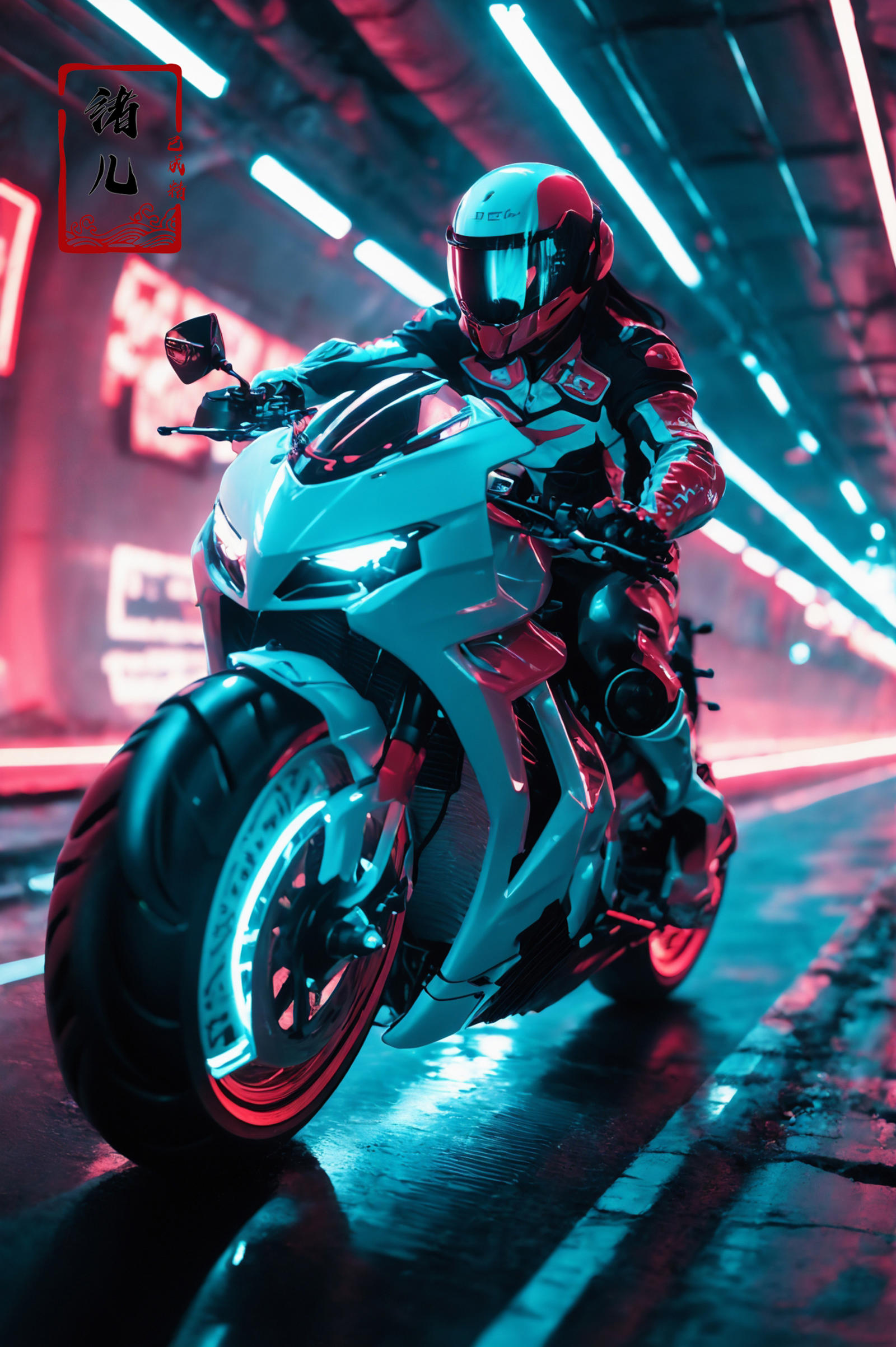 绪儿-摩托少女 xuer future motorcycle image by XRYCJ