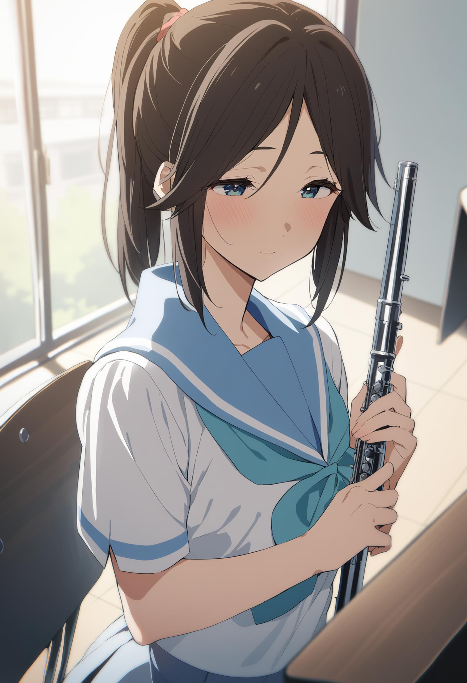 [SDXL] Kasaki  Nozomi (Hibike! Euphonium / Liz and the Blue Bird ) - 傘木希美 (響け!ユーフォニアム / リズと青い鳥) image by darashine