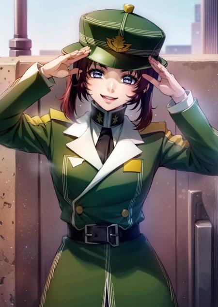 meilin,twintails,uniform