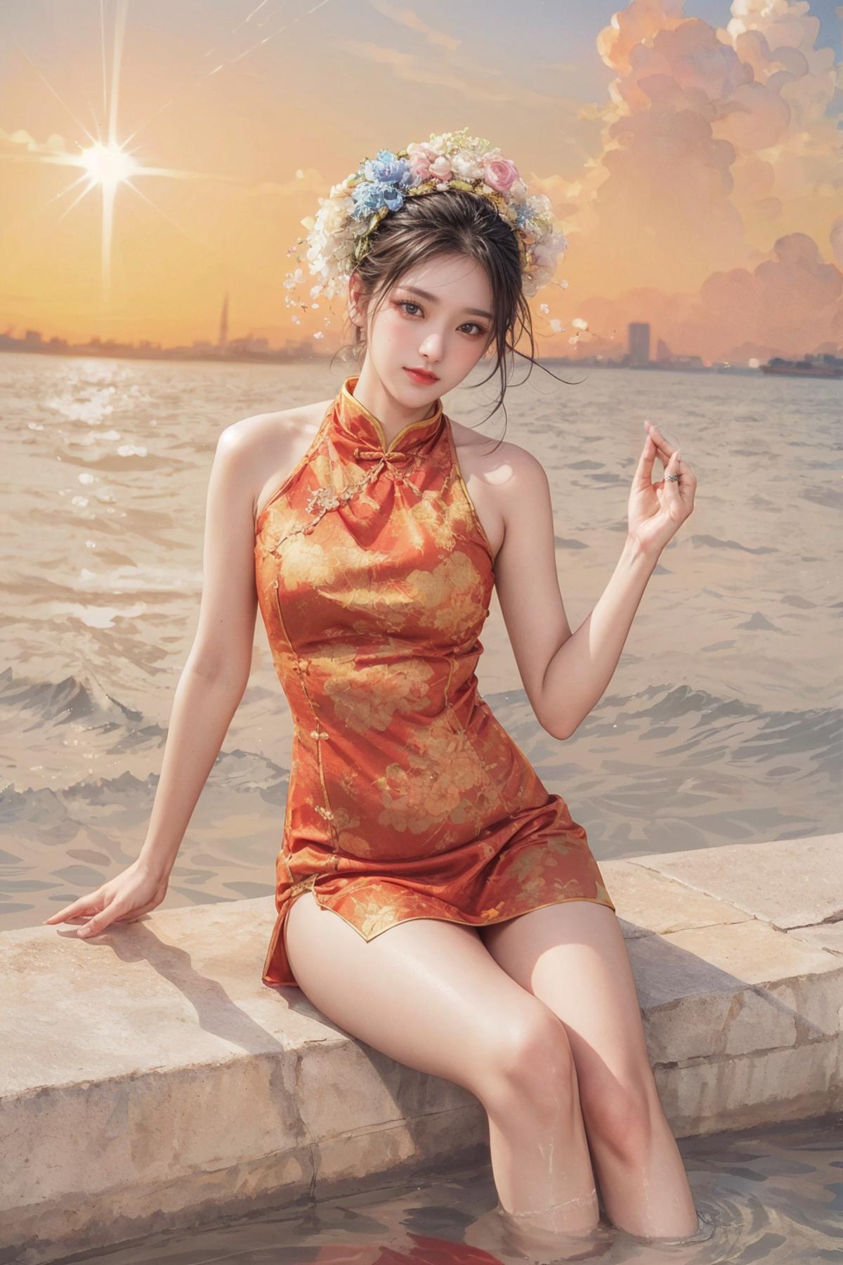 浔埔女-簪花围头饰 | Xunpu-Hairpin flowers | Chinese traditional clothing image by yoyochen2023