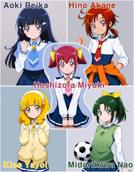 Pony XL] Smile Precure! all 5 transformations in 1 Lora （スマイル 