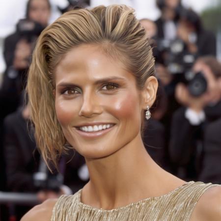 <lora:heidiklum_xl_lora:1> heidiklum, 26 years old,  photo of beautiful woman with beautiful hair, hair upsweep updo, as a movie star