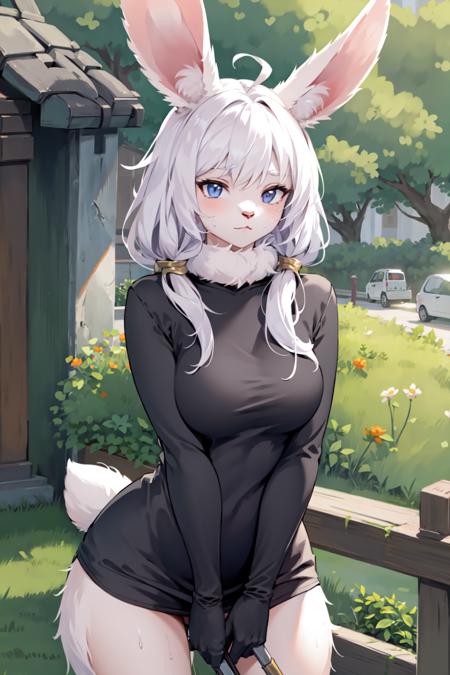 White Rabbit Anime Girl