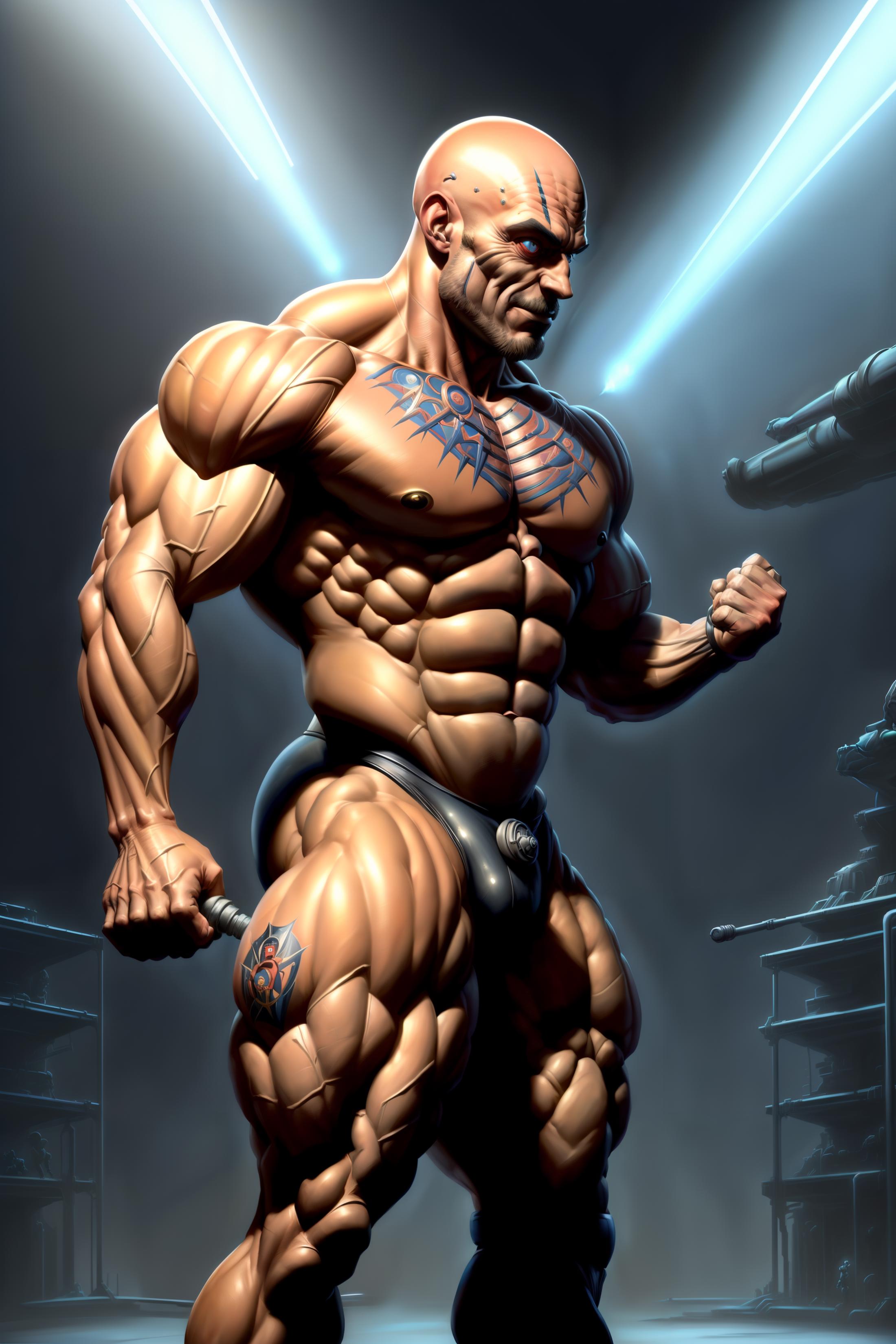 BulkedUp AI (Huge Muscles LoRA) image by Yamiel_Dash