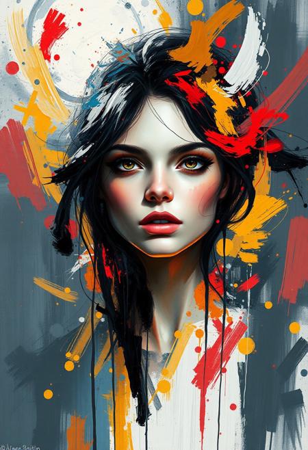 abstract expressionist painting abstract beauty,centered,looking at the camera,approaching perfection,dynamic,moonlight,highly detailed,digital painting,artstation,concept art,smooth,sharp focus,illustration,art by Carne Griffiths and Wadim Kashin . energetic brushwork, bold colors, abstract forms, expressive, emotional,