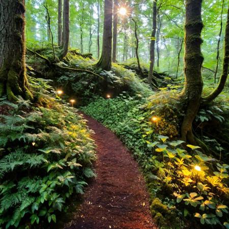 You are standing in a magical forest surrounded by tall and majestic trees. The branches of the trees are twisted and gnarled, and the leaves are vibrant and colorful. The forest floor is covered in a thick layer of lush green moss, and there luminescent mushrooms growing all around you. The mushrooms are casting a soft and ethereal glow on the forest floor, illuminating the path. see fireflies flitting around, leaving trails of light behind them as they dance through the air. The air is filled with the sweet scent of wildflowers and the sound of crickets chirping. You feel a sense of peace and tranquility wash over you as you take in the beauty of the forest. As you continue to walk through the forest, you suddenly hear a rustling in the bushes. The colors of the forest are now even more vibrant and interesting. The leaves of the trees are a mix of deep reds, oranges, and yellows, and the wildflowers are a rainbow of colors.  glowing butterflies, which are fluttering around and leaving trails of light behind them. The air is filled with the sweet scent of jasmine and lavender, and the sound of crickets and birds singing. You feel a sense of wonder and enchantment wash over you as you take in the beauty of the forest.
BadDream, OverallDetail