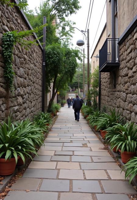 that distinct way of walking that gives the impression of not being from around these parts