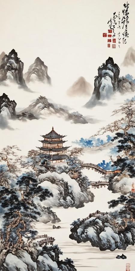 国画| 水墨| 山水画SDXL(CHINESE INK PAINTING) - AIEasyPic