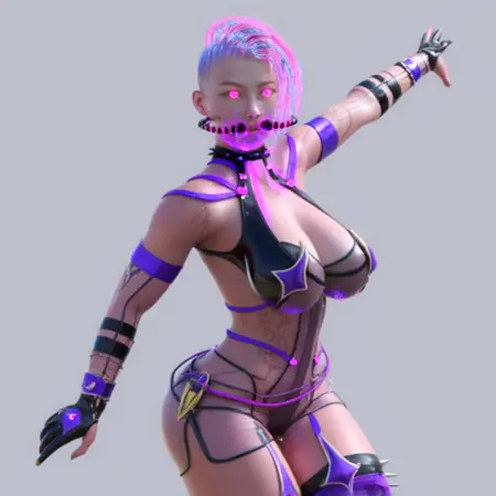 Flux Cyber Hacker Girl