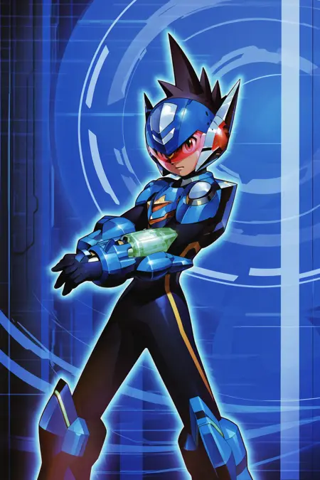 Mega Man Star Force/Shinsuke Komaki (artist style) - Commission! - 435MB