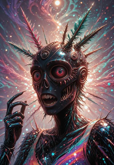 REMEMX, fir needle style, masterpiece, best quality, absurdres, very aesthetic,, abstract image of a dream, swirling ,fir needles,  bizarre, ecstatic:, paranormal, octane render, subdued color pallet, volumetric light, 