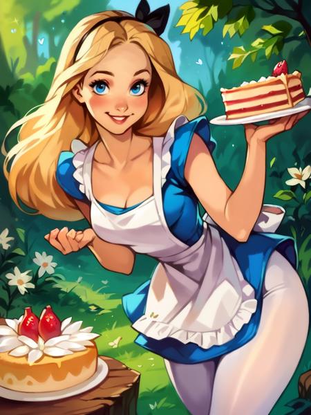 Alice In Wonderland! Disney - SD 1.5 | XL PONY - by YeiyeiArt 