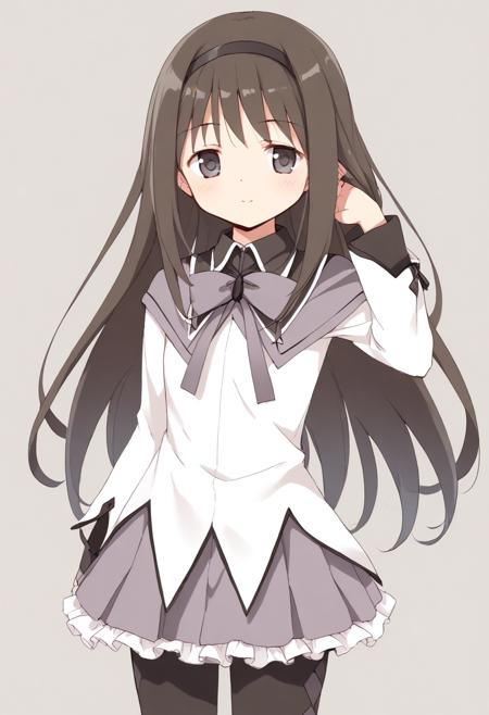 akemi homura magical girl school uniform  akuma homura