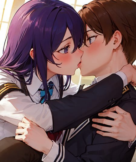 Anime Kisses (LoCon version) - v1, Stable Diffusion LyCORIS