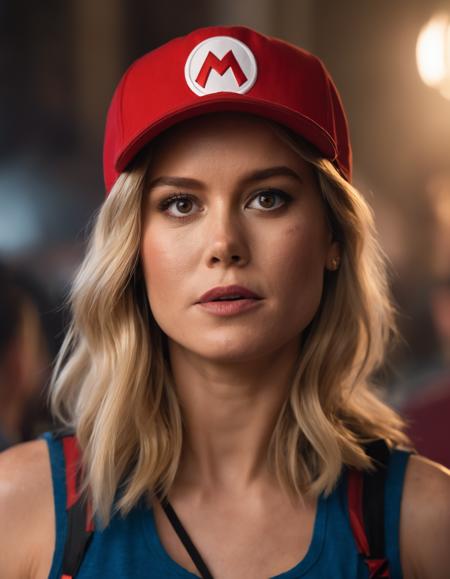 cinematic photo Portrait of  (((ohwx woman))) as super Mario, red hat, fantasy, highly detailed, digital painting, artstation, concept art, sharp focus, illustration, art by Tony Sart and artgerm and randy vargas  <lora:brie_lora_sdxl_v2-000006:1> . 35mm photograph, film, bokeh, professional, 4k, highly detailed