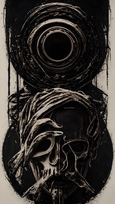 masterpiece, top quality, best quality, official art, beautiful and aesthetic, abstact imagery of horror