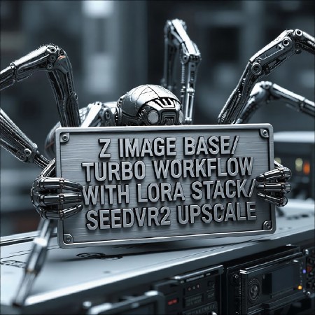 Z Image Base / Z Image Turbo Workflow -Includes Lora Stack / Face Detailer / SeedVR2 Upscale v1.0