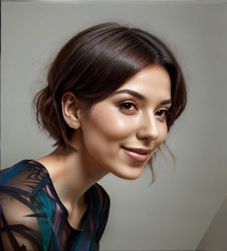 woman verd, face, profile  <lora:verd_e12_n48_v2:1>, portrait of a  woman by Flora Borsi, style by Flora Borsi, bold, bright colours